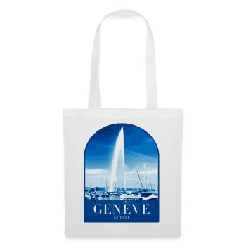 Geneva JetdEau Harbour Motif - Tote Bag - white - Front