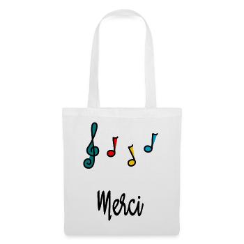MERCI. MAÎTRESSE. MAÎTRE. MERCI MAÎTRESSE - Sac en tissu - blanc - Devant