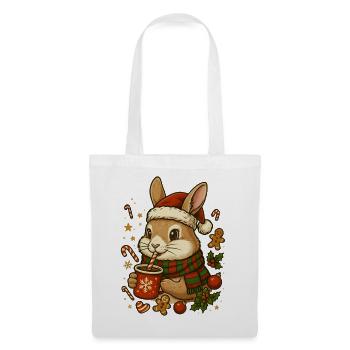 Rabbit at Christmas - Tote Bag - white - Front