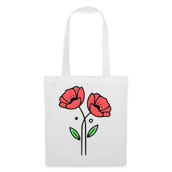 Poppy-Poppies-Minimalist-Line-Art-5 - Tote Bag - white - Front