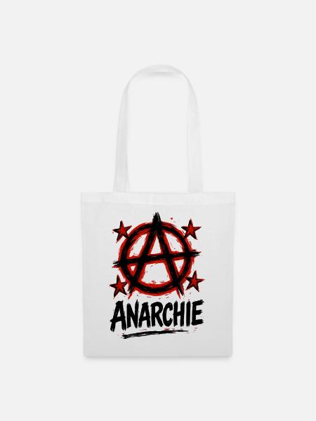 Anarchie – Punk – Revolution - Stoffbeutel - Weiß