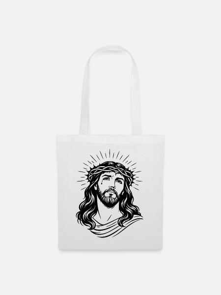 Jesus Christus - Stoffbeutel - Weiß