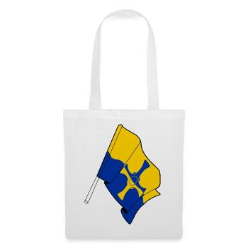 Flagge von Durham - Stoffbeutel - Weiß - Vorne