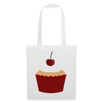 Kirschcreme-Cupcake-Zauber - Stoffbeutel - Weiß - Vorne
