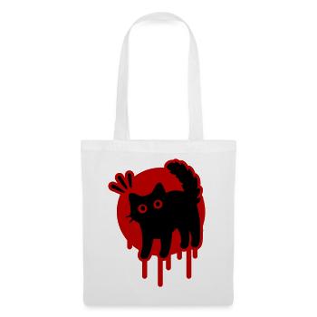 Kater Katze - Stoffbeutel - Weiß - Vorne