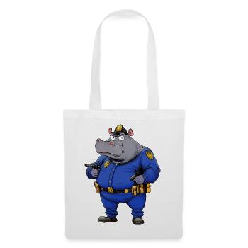 Rhinos Police / Rhino Policeman - Tote Bag - white - Front