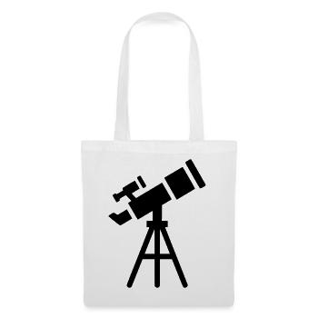 Telescope Silhouette Stars - Tote Bag - white - Front