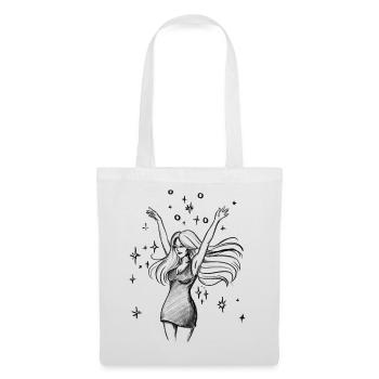 Autonomisation de la femme dansante - Illustration - Sac en tissu - blanc - Devant