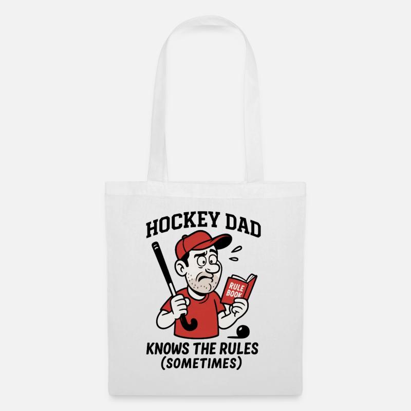 Hockey Dad - Knows the rules (sometimes) - Stoffbeutel - Weiß