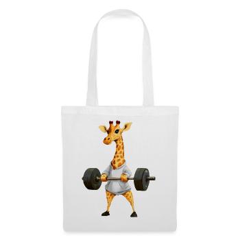 Sport de la girafe - Sac en tissu - blanc - Devant