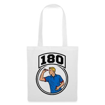 180 fléchettes - Sac en tissu - blanc - Devant