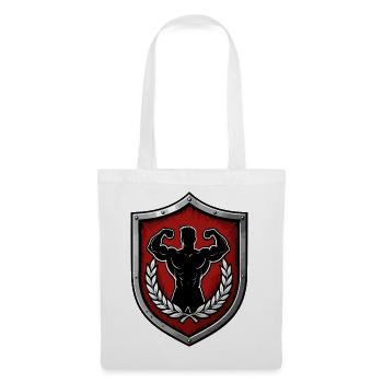 Power Shield Muscle Power Emblem - Tote Bag - white - Front
