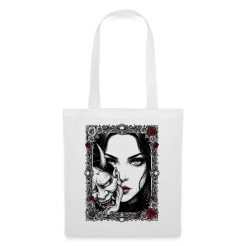 Gothic Mask Portrait - Tote Bag - white - Front