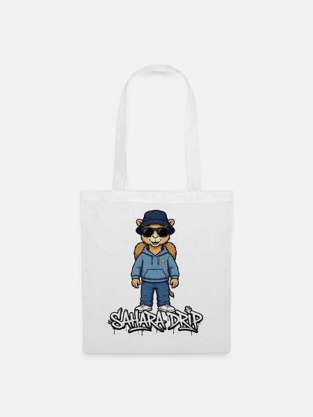 Sahara Drip Camel Streetwear - Stoffbeutel - Weiß