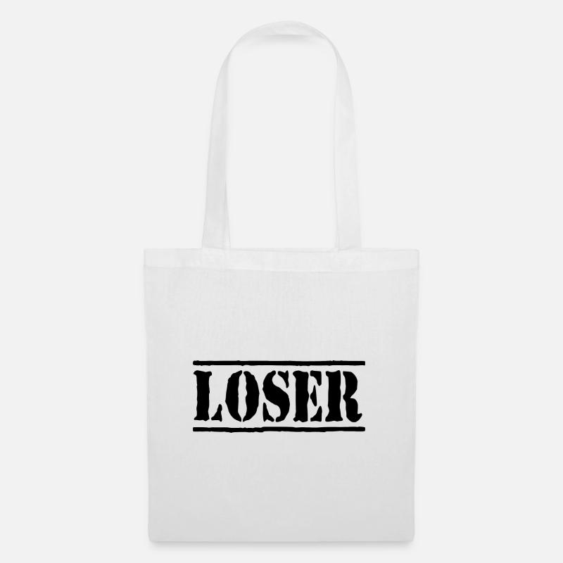 Loser Verlierer Loser Lover Style Geschenkidee - Stoffbeutel - Weiß