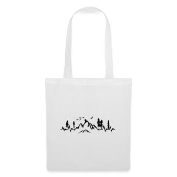 Hiking heartbeat, mountain pulse - Tote Bag - white - Front