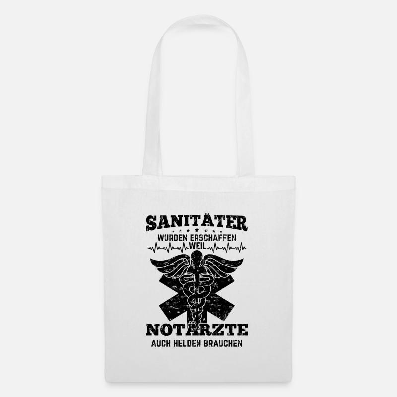 Sanitäter Geschenkideen - Stoffbeutel - Weiß