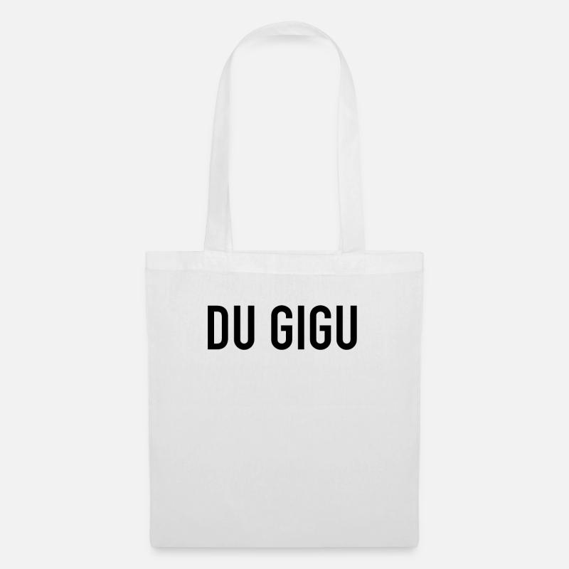Du Gigu-Bärner - Stoffbeutel - Weiß