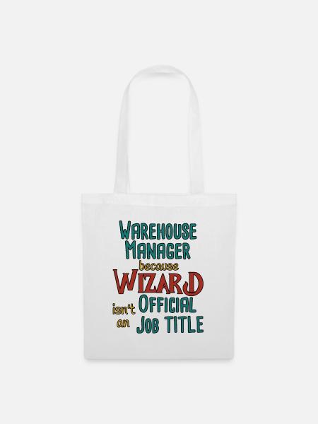 Warehouse Manager Wizard - Stoffbeutel - Weiß