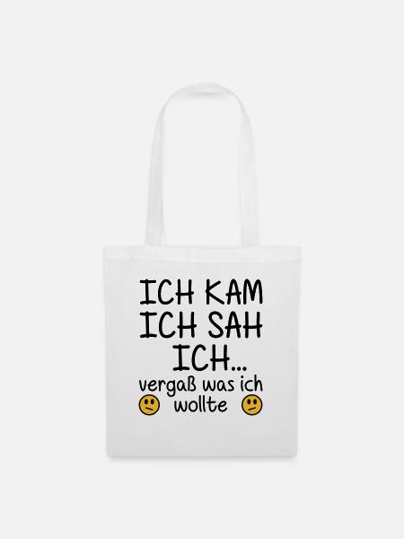 Ich kam, ich sah, ich - Stoffbeutel - Weiß