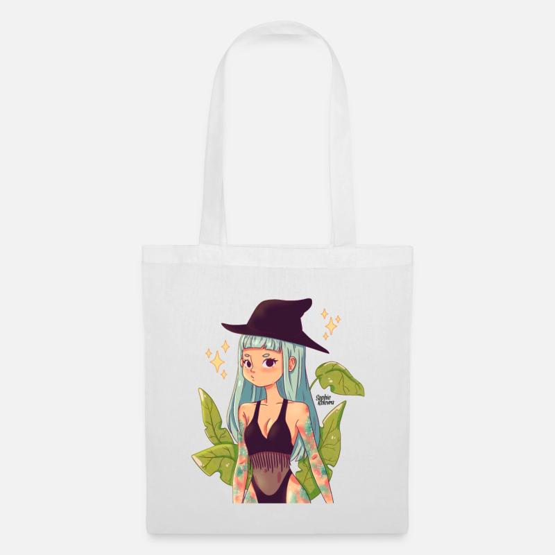 Witch Girl - Stoffbeutel - Weiß