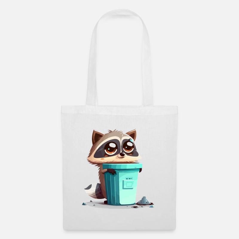Müll Panda - Stoffbeutel - Weiß