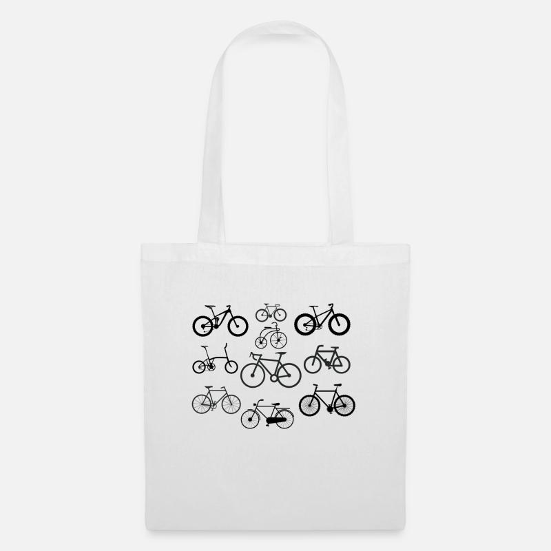 Many different bikes, biker design - Tote Bag - white