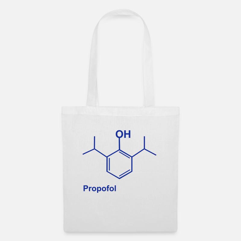 Propofol blau - Stoffbeutel - Weiß