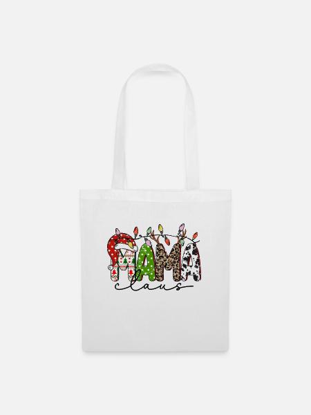 Weihnachten Mama, Mama Claus - Stoffbeutel - Weiß