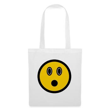 Puzzled Emoticon - Image Symbol - Stroke Face - Tote Bag - white - Front