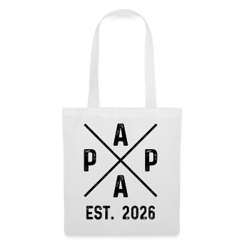Papa Est. 2026 - Stoffbeutel - Weiß - Vorne