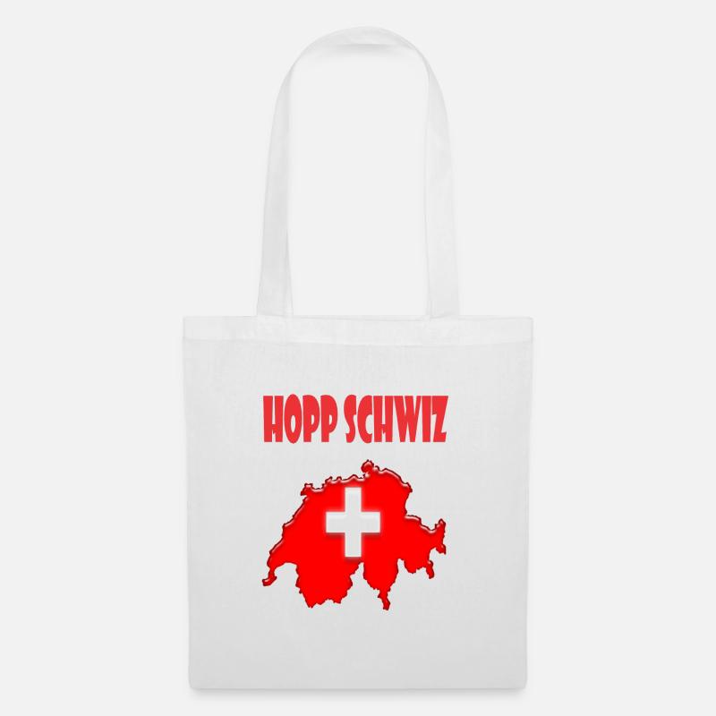 Schweiz Design - Stoffbeutel - Weiß