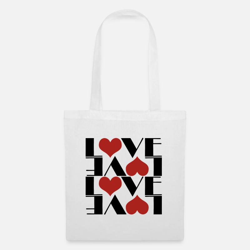 LOVE - Stoffbeutel - Weiß