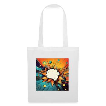 Vibrant Abstract Explosive Cloud Design - Tote Bag - white - Front