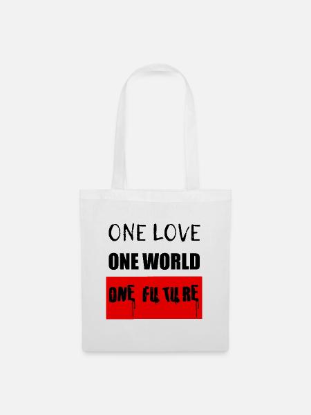 one love - one world - one future - Stoffbeutel - Weiß