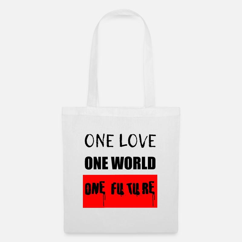 one love - one world - one future - Stoffbeutel - Weiß