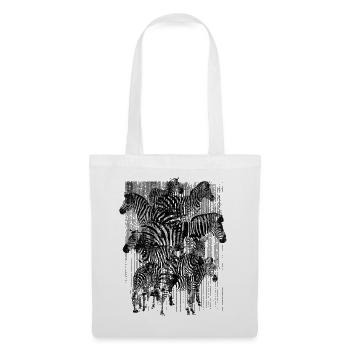 Zebra (Stripes) - Tote Bag - white - Front