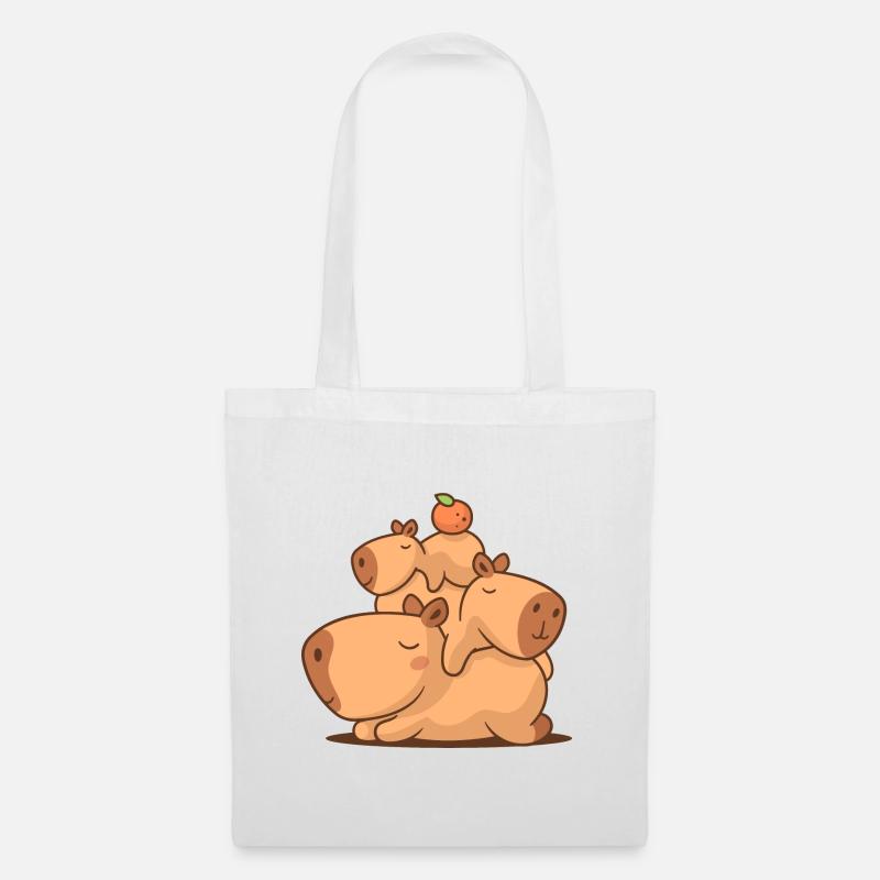 Stack of Capybaras - Tote Bag - white