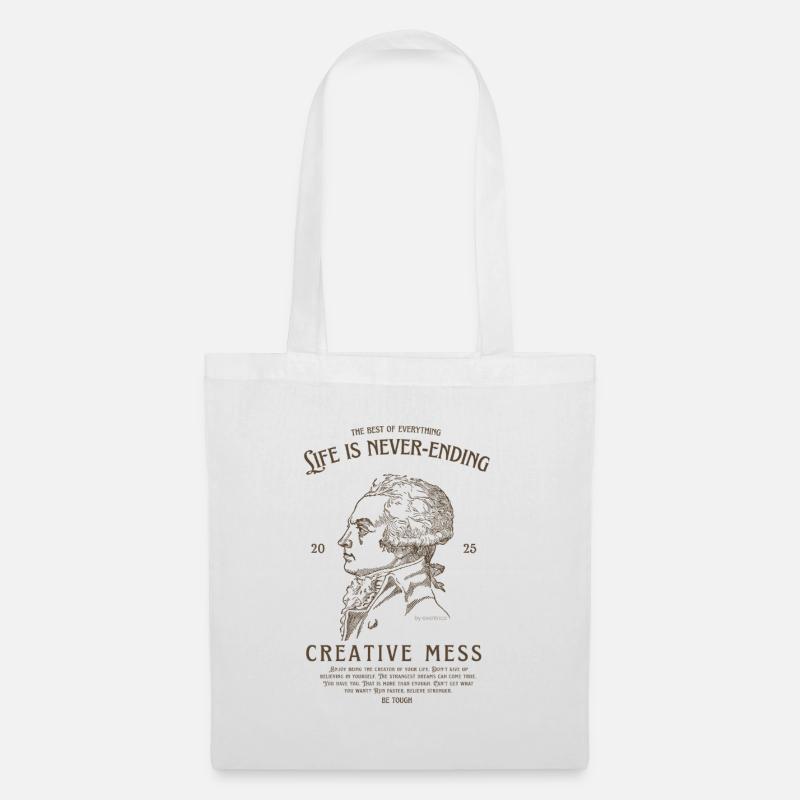 CREATIVE MESS - Tote Bag - white