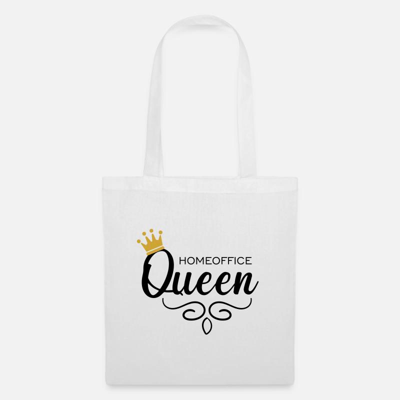 Homeoffice Queen - Stoffbeutel - Weiß