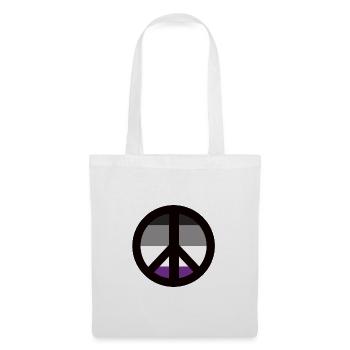 Signe de paix asexué Hippie LGBT - Sac en tissu - blanc - Devant