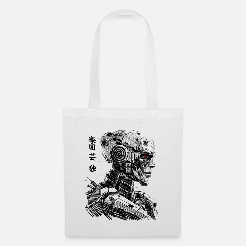 Robot graffiti - Tote Bag - white