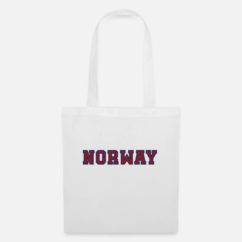 Norwegen - Stoffbeutel - Weiß