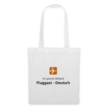 Fluggast Deutsch - Stoffbeutel - Weiß - Vorne