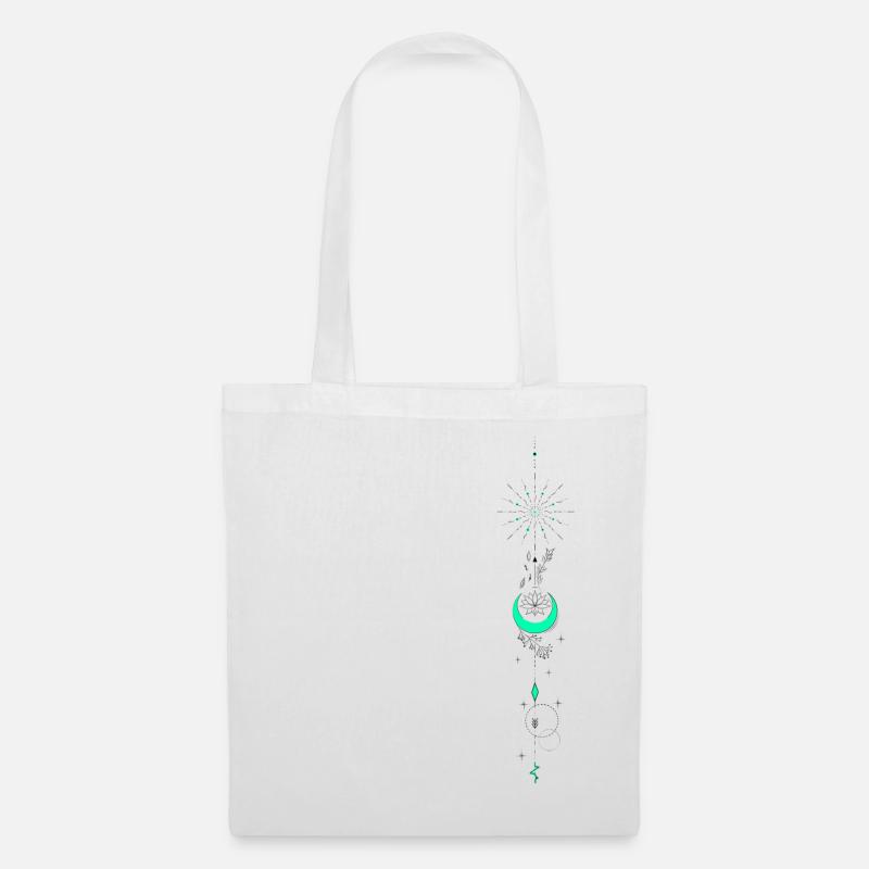 Lotus Moon Stjerner - Mulepose - hvid