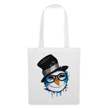 Snowman with nerd glasses - Tote Bag - white - Front