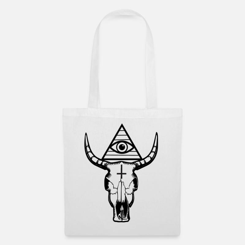 Ram skull - Tote Bag - white