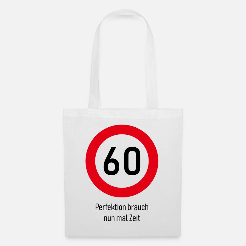 60 Jahre - Stoffbeutel - Weiß