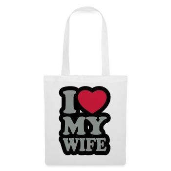 I love my wife - Tote Bag - white - Front