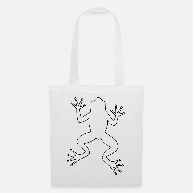 Grenouille crapaud - Sac en tissu - blanc